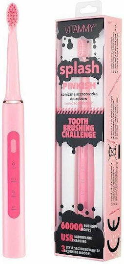 Vitammy Splash Elektrische Kinderzahnbürste mit Stoppuhr Pink