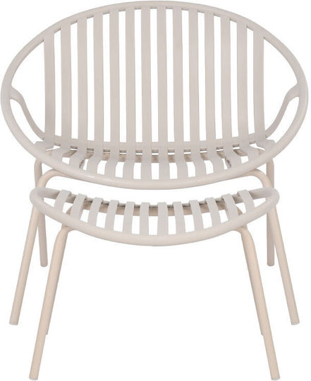 Nadin Gartenstühle Off-White 2Stücke 79,5x70x79,5cm