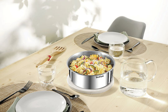 Tefal Ingenio Emotion Комплект Съдове За Готвене От Неръждаема Стомана Сребрист 5 Части Tefal Ingenio Emotion Комплект Съдове За Готвене От Неръждаема Стомана Сребрист 5 Части