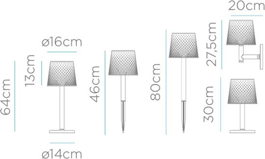NewGarden Solar Floor Light 0.5W 100lm Warm White 3000K with Photocell IP65 Light