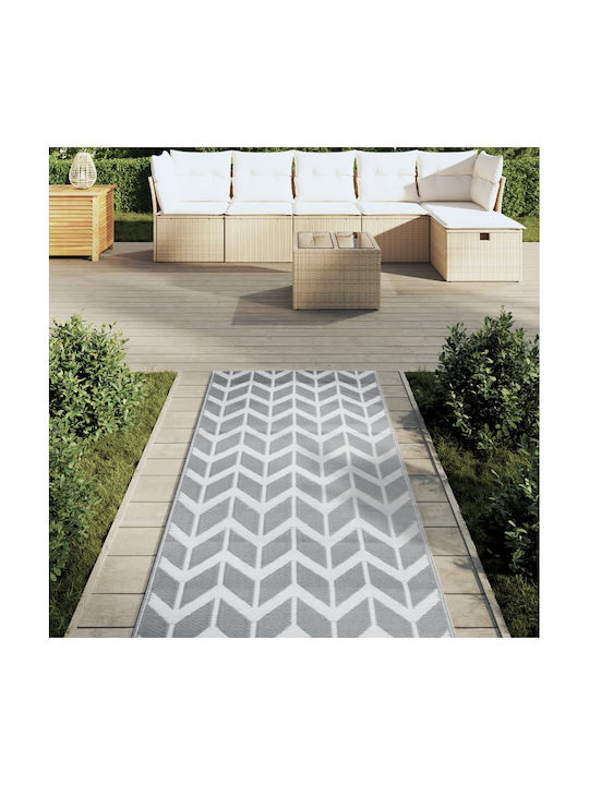 vidaXL Rug Outdoor Rectangular Grey