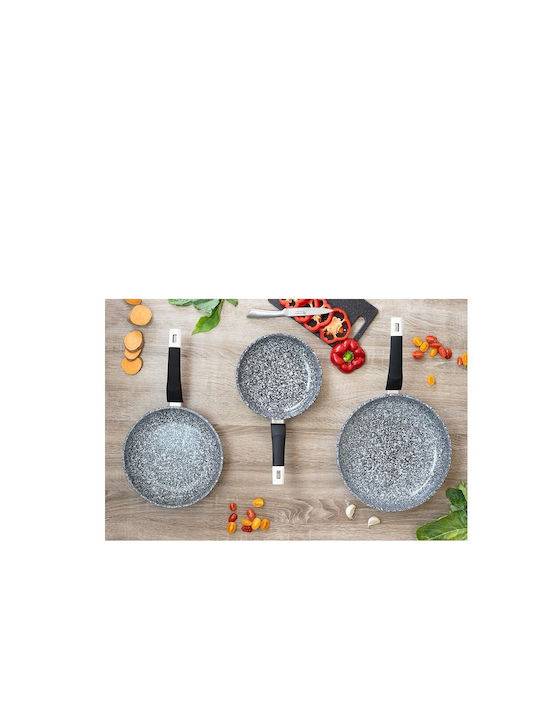 Edenberg Pans Set of Aluminum with Non-stick Coating 3pcs