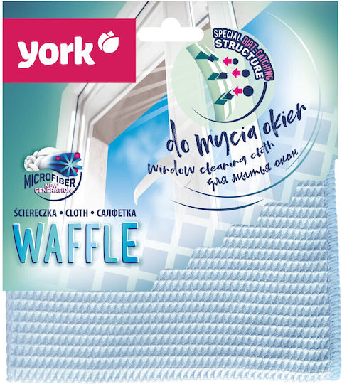 York Reinigungstücher mit Mikrofasern für Windows Blau 35x35cm