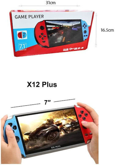 Large Game Console 7.1″ X12 Plus Game Player 96012 Electronic Children's Handheld Console