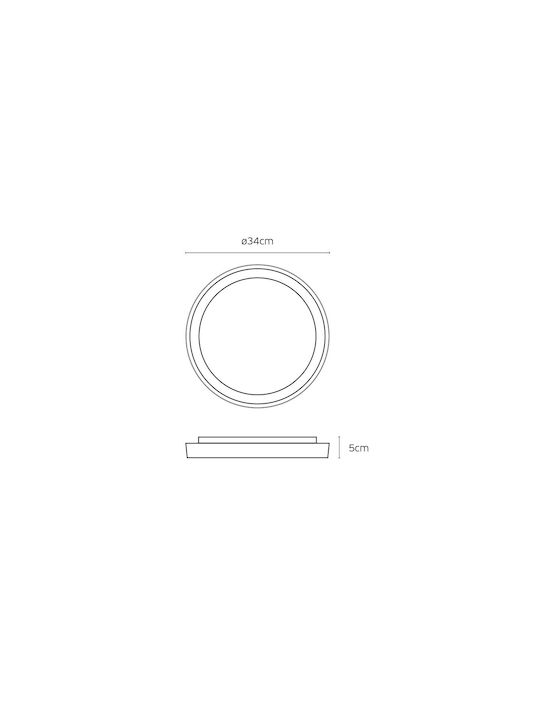 VK Lighting LED Panel 26W με Θερμό Λευκό Φως 3000K