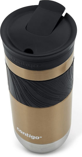 Contigo Thermal Glas Thermosflasche Rostfreier Stahl 470ml Golden