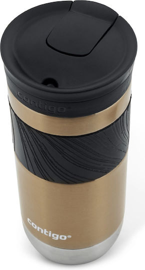 Contigo Thermal Glas Thermosflasche Rostfreier Stahl 470ml Golden