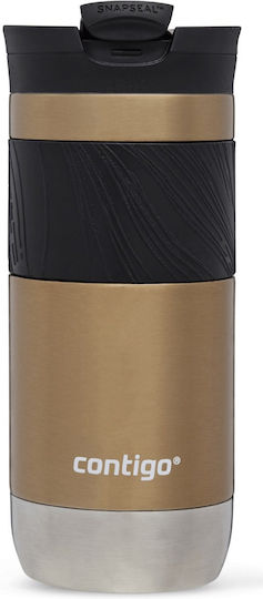 Contigo Thermal Glas Thermosflasche Rostfreier Stahl 470ml Golden