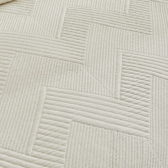 Liolios Home Diverso Cuvertură Semi-dublu din Poliester Ivory 180x240cm