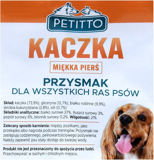 Petitto Petitto Soft Dog Treat with Duck 500gr
