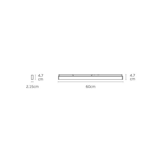 VK Lighting Commercial Linear LED Ceiling Light 18W Warm White IP20 60cm