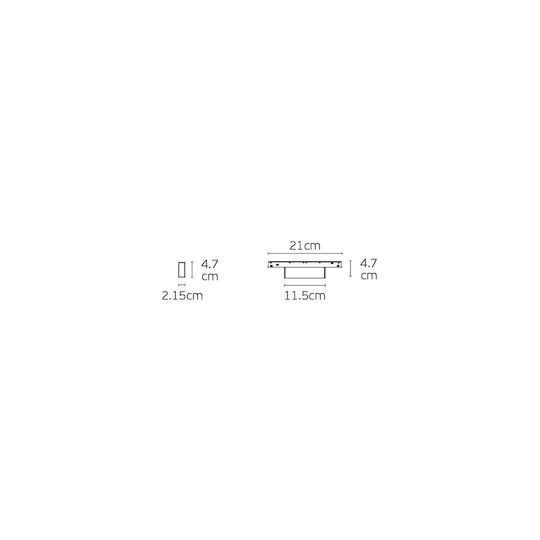 VK Lighting Commercial Linear LED Ceiling Light 6W Warm White IP20