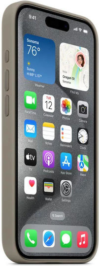 Apple Back Cover Silicone Clay (iPhone 15 Pro)