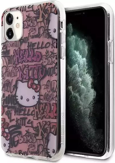 Hello Kitty Задна корица Пластмаса Розов (iPhone 11)