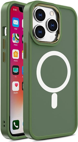 Color Matte Umschlag Rückseite Metallisch Magnetisch Rosa (iPhone 15 Pro Max)