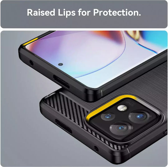 Hurtel Pro Задна корица Силикон Черен (Edge+ 2023 / Moto X40 Pro / Moto X40)