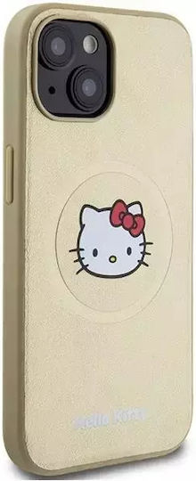 Hello Kitty Back Cover Plastic Gold (iPhone 15)