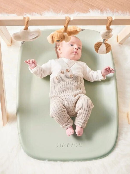 Nattou Soft Changing Pad made of Plastic Green 50x70cm