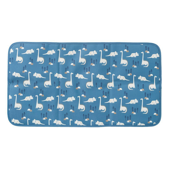 Fresk Tragbare Wickelauflage aus Stoff Blau 18x26cm