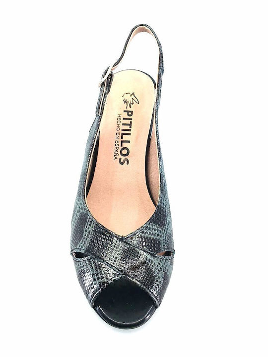 Leder Sandalen Schwarz