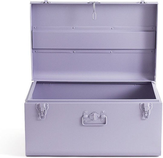 La Redoute Interieurs Masa Dekorative Truhe Metallisch Gray 57x37.5x24.5cm