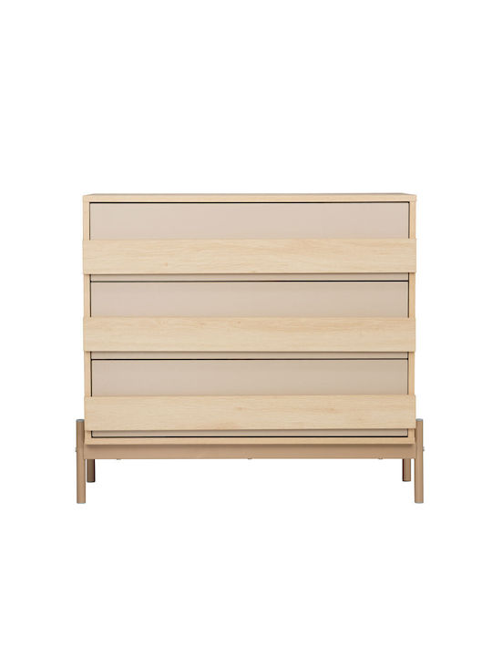 Cappucino Wooden Chest of Drawers Comotas Sonoma Latte 80x40x80cm