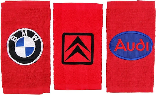 Autoline Κάλυμμα Ταμπλό Αυτοκινήτου Υφασμάτινο με Σήμα για Renault Κόκκινο Χρώμα