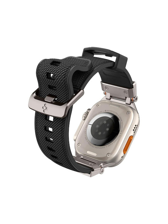 Spigen Durapro Armor Armband Silikon Schwarz (Apple Watch 4/5/6/7/8/9/SE/Ultra, Spigen)