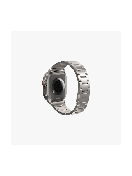 Uniq Osta Λουράκι Ανοξείδωτο Ατσάλι Ασημί (Apple Watch 42/44/45mm)
