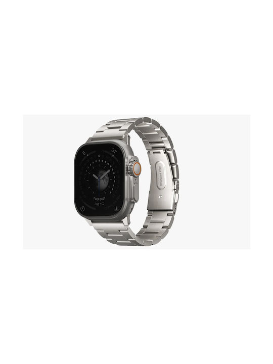 Uniq Osta Λουράκι Ανοξείδωτο Ατσάλι Ασημί (Apple Watch 42/44/45mm)