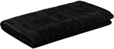 Balmain Beach Towel Cotton Black