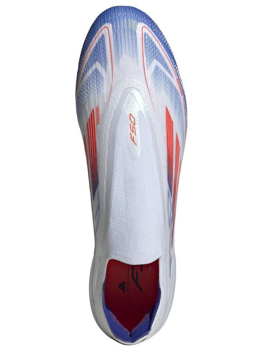 adidas F50 Elite LL Футболни Обувки с Бутони Cloud White / Solar Red / Lucid Blue