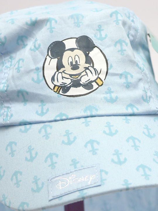 Disney Mickey Mouse Βρεφικό Καπέλο Υφασμάτινο Αγόρια Dis Mfb 51 39 C160/c161 Blue Ανοιχτό Μπλε
