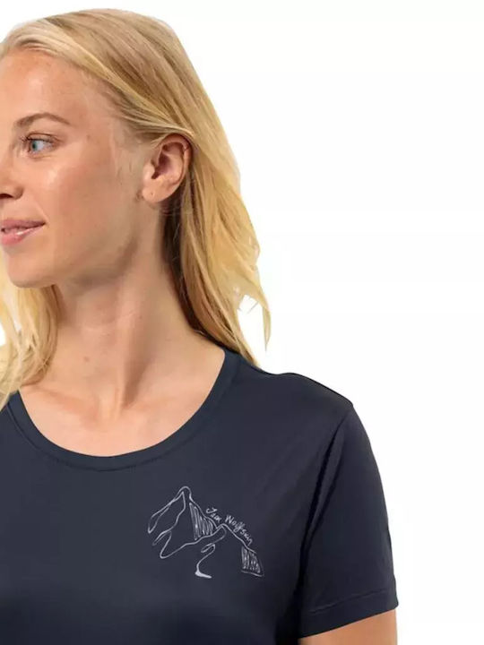 Women's Blouse Short Sleeve Blue