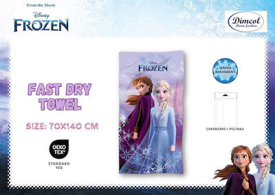Beach Towel Quick Dry Disney Home Frozen 22 70x140 Lilac 100% Microfiber