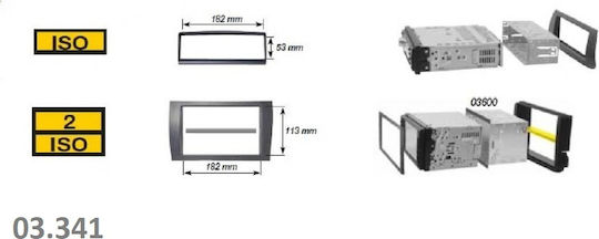 ACV Πρόσοψη 2 Din για Fiat Stilo 2002 – 2007