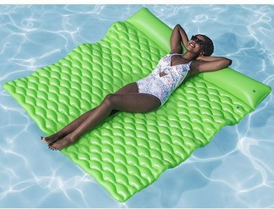 Bestway Inflatable Sea Mattress Float & Roll Green 213x170x21cm 44106