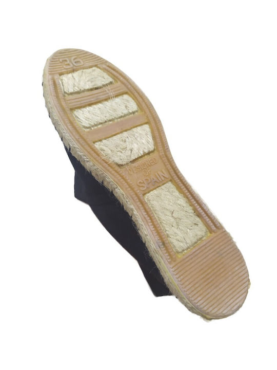 V-store Women's Fabric Espadrilles Black