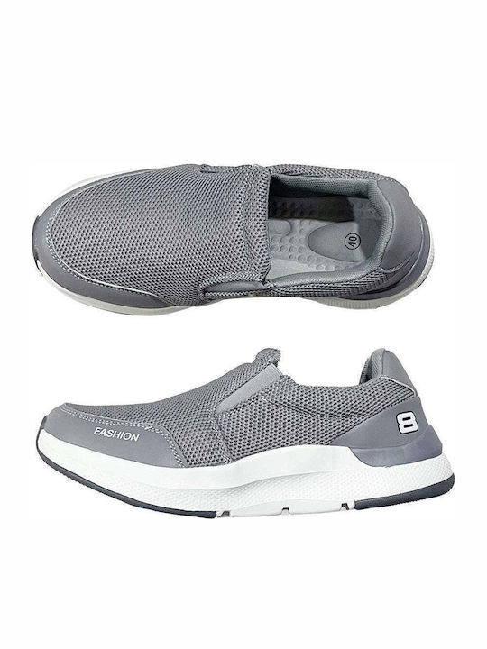 Men's Canvas Slip-Ons Gray
