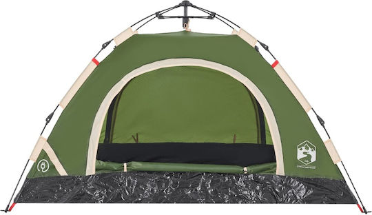 vidaXL Automatisches Campingzelt Igloo Grüne Für 2 Personen 200x150x120cm