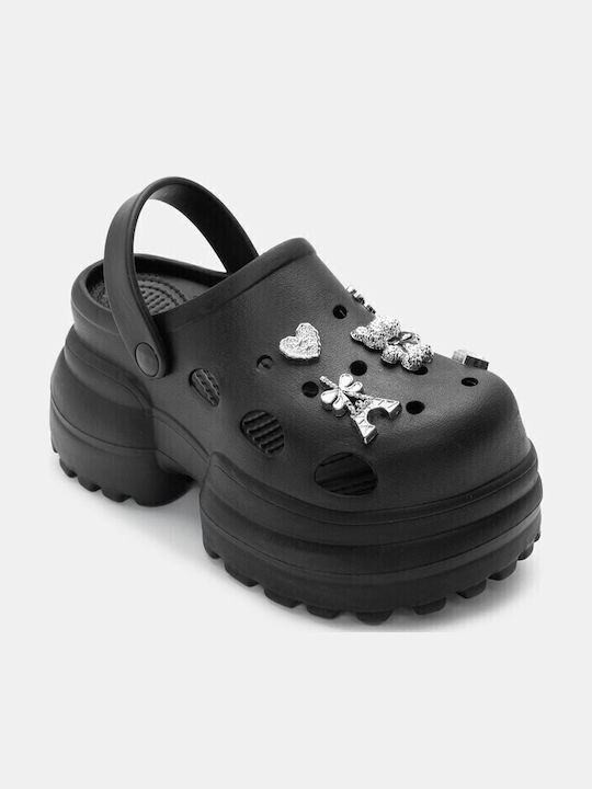 Luigi Damen Clogs Schwarz