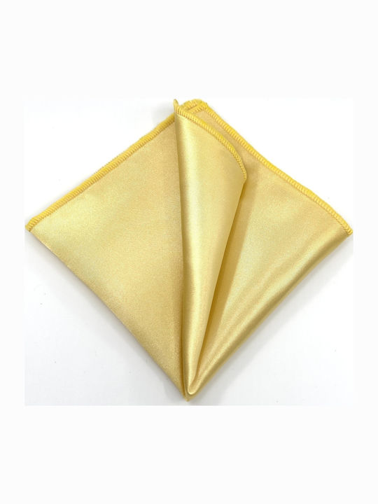 Legend Accessories Σετ Ανδρικής Γραβάτας Μονόχρωμη σε Κίτρινο Χρώμα