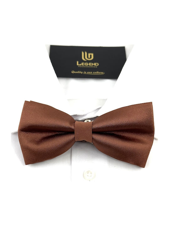 Legend Accessories Set Papion din material textil cu batista Portocaliu