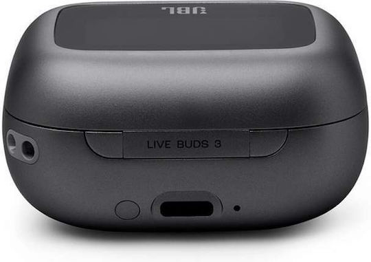 JBL Live Buds 3 Bluetooth Handsfree Earphones with Sweat Resistance and Charging Case Black