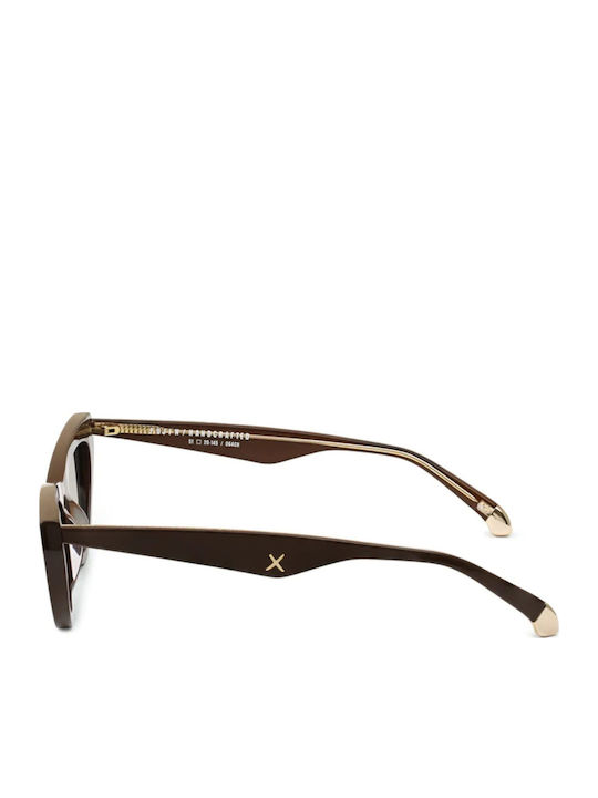 Oscar & Frank Fujin Women's Sunglasses with Plastic Frame Chocolate