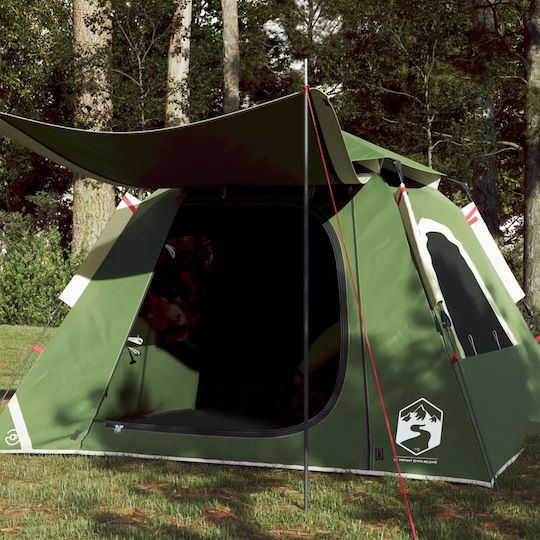 vidaXL Automatic Camping Tent Igloo Green 3 Seasons for 4 People 210x210x140cm