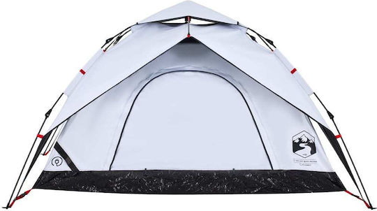 vidaXL Σκηνή Camping Igloo Λευκή για 5 Άτομα 223x223x141εκ.