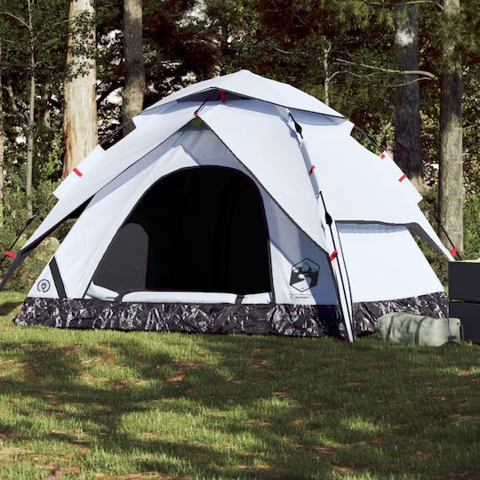 vidaXL Σκηνή Camping Igloo Λευκή για 5 Άτομα 223x223x141εκ.