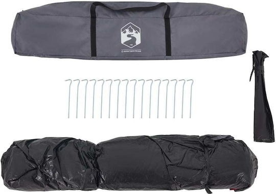 vidaXL Automatisch Campingzelt Hütte Gray für 7 Personen 325x325x231cm