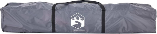 vidaXL Camping Tent Cabin Orange for 4 People 255x222x165cm